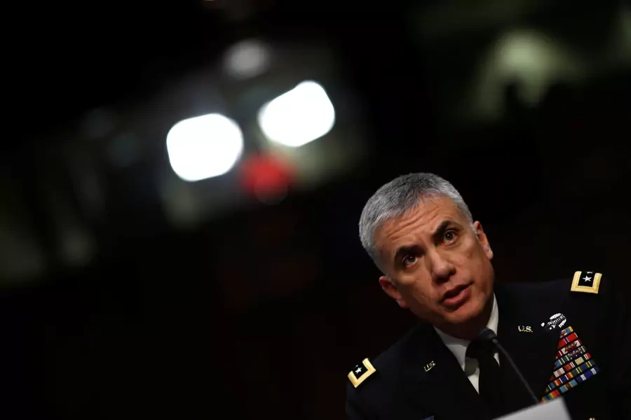 General Paul Nakasone testifies before the Senate Intelligence Committee on Capitol Hill in Washington in March, 2018.