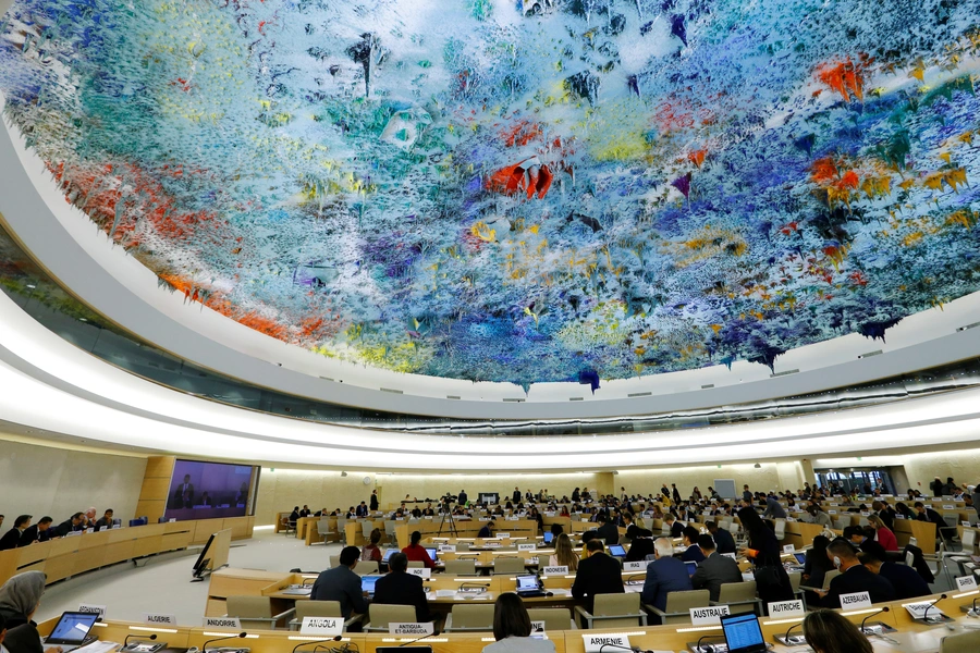 Marzuki Darusman, President of the Fact-Finding Mission on Myanmar, attends the 36th Session of the Human Rights Council at the United Nations in Geneva, Switzerland in September 2017.