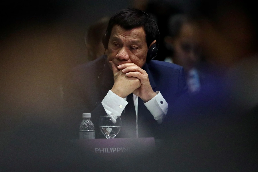 Philippines President Rodrigo Duterte attends the ASEAN Plus Three (APT) Summit in Singapore, November 15, 2018. 