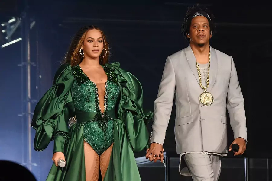 Beyonce and Jay-Z perform during the Global Citizen Festival: Mandela 100 at FNB Stadium on December 2, 2018 in Johannesburg, South Africa.