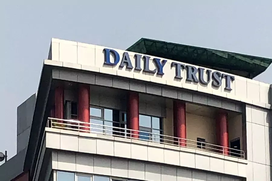 The Daily Trust newspaper head office is pictured in Abuja, Nigeria, on January 9, 2019.