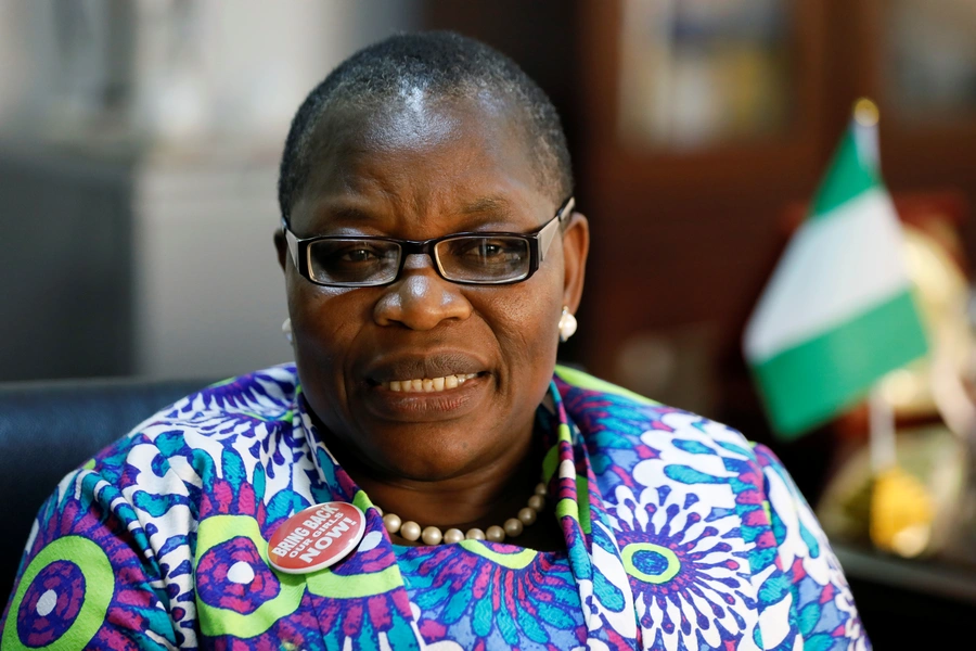 Former Nigerian minister and Chibok girls activist Obiageli Ezekwesili speaks during an interview with Reuters in Abuja, Nigeria, on October 8, 2018. 