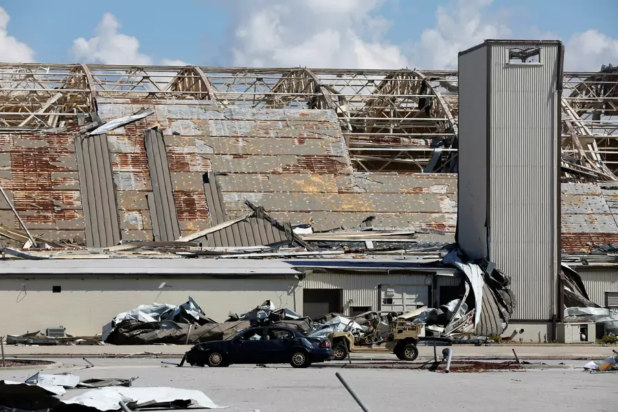 Damage caused by Hurricane Michael is seen on Tyndall Air Force Base, Florida, U.S., October 16, 2018. 