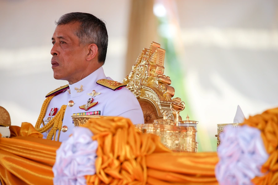 Thailand's King Maha Vajiralongkorn attends the annual Royal Ploughing Ceremony in central Bangkok, Thailand, on May 14, 2018.