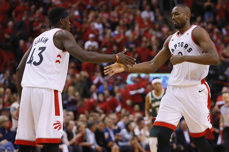 Vintage Toronto Raptors Just Don shorts from late