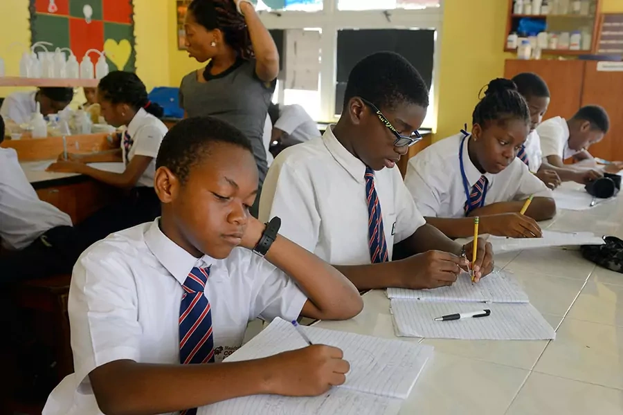 A private school in the chic area of Lekki on March 17, 2016 in Lagos, Nigeria.