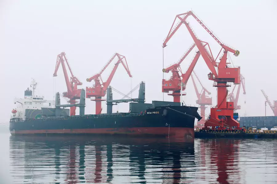 A crude oil tanker is seen at Qingdao Port, Shandong province, China, April 21, 2019. Picture taken April 21, 2019. 