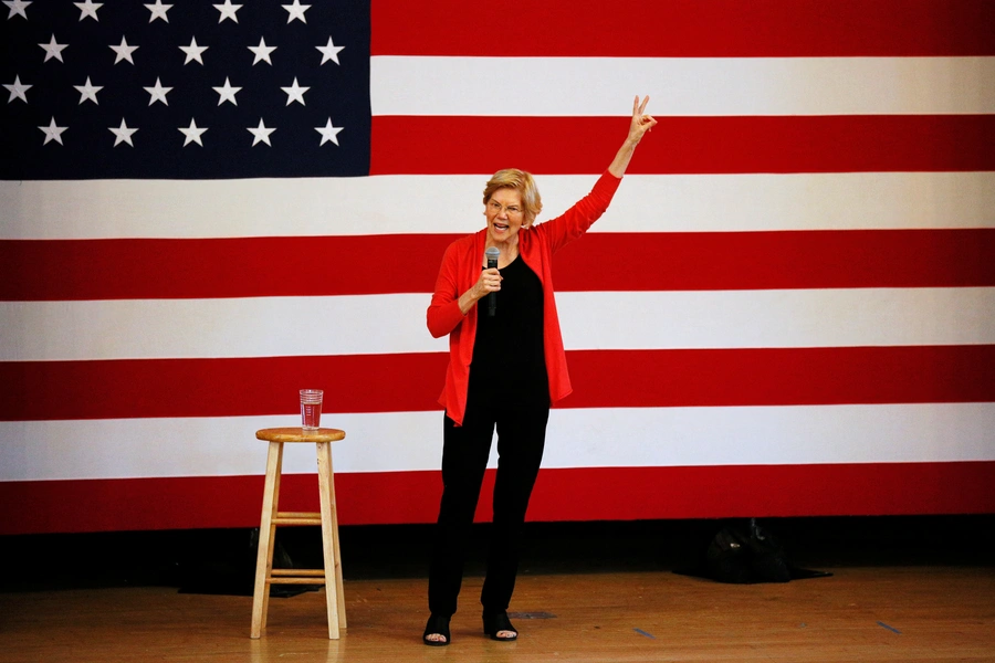 Democratic 2020 U.S. presidential candidate Sen. Elizabeth Warren speaks during a town hall at the Peterborough Town House in Peterborough, New Hampshire, U.S., July 8, 2019.