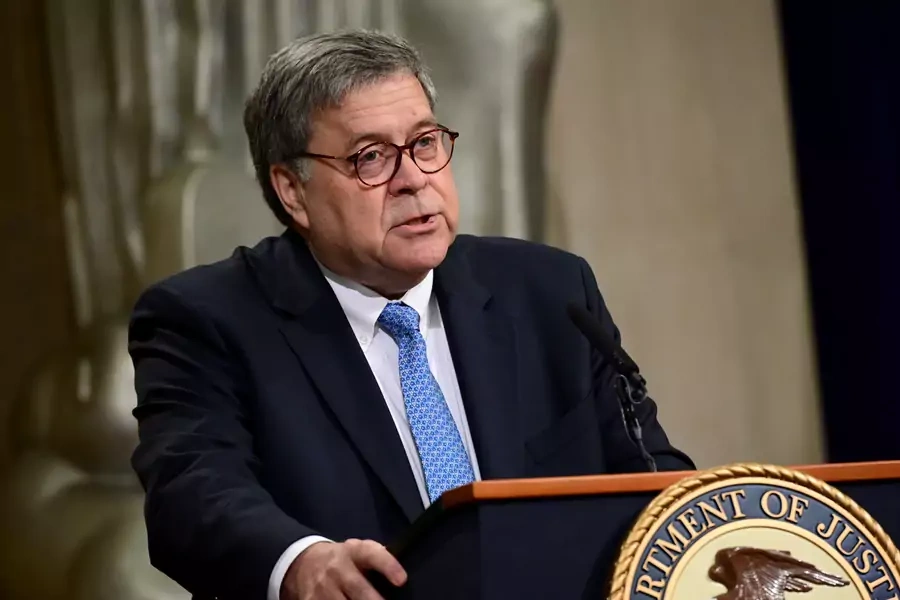 U.S. Attorney General William Barr at the Justice Department in Washington, U.S. July 15, 2019. 