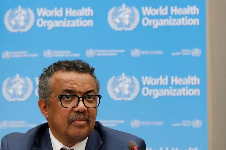 Director General of the World Health Organization (WHO) Tedros Adhanom Ghebreyesus attends the 72nd World Health Assembly in Geneva, Switzerland, May 20, 2019.