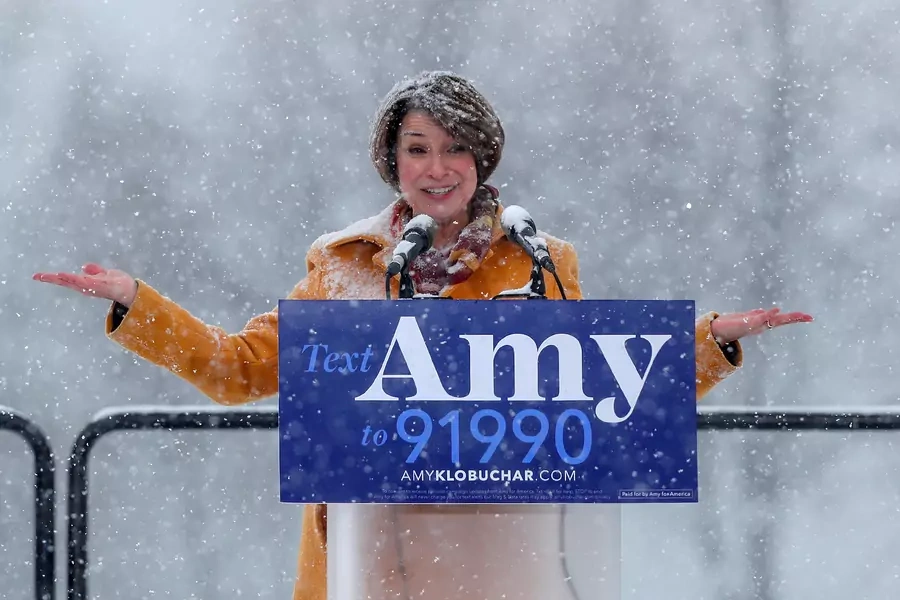 Amy Klobuchar declares her candidacy for the 2020 Democratic presidential nomination in Minneapolis. Eric Miller/REUTERS