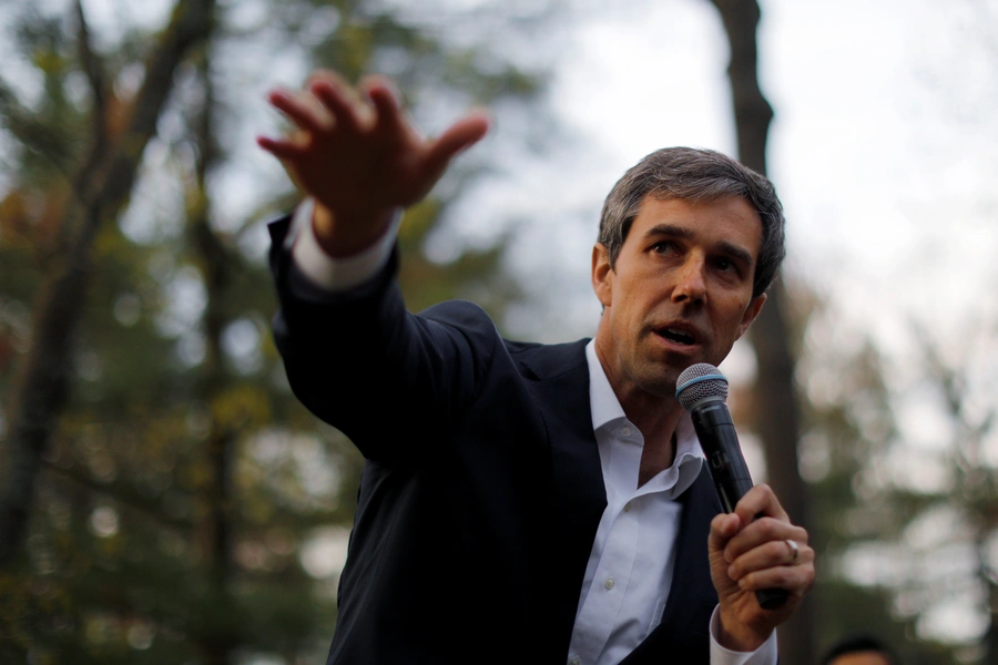 Beto O’Rourke speaks at a campaign event in Salem, New Hampshire. Brian Snyder/REUTERS