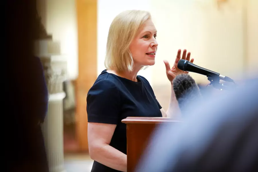 Kirsten Gillibrand speaks at a meeting at the Georgia State House in Atlanta. Nouvelage/REUTERS
