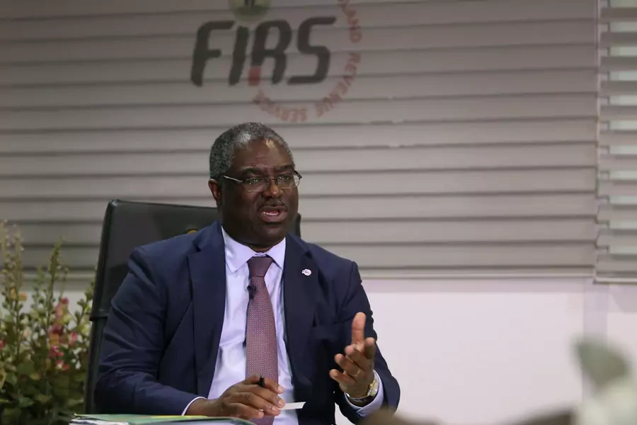 Executive Chairman of Nigeria's Federal Inland Revenue Service (FIRS), Mr Tunde Fowler speaks during an exclusive interview with Reuters in Abuja, Nigeria, on September 21, 2016.
