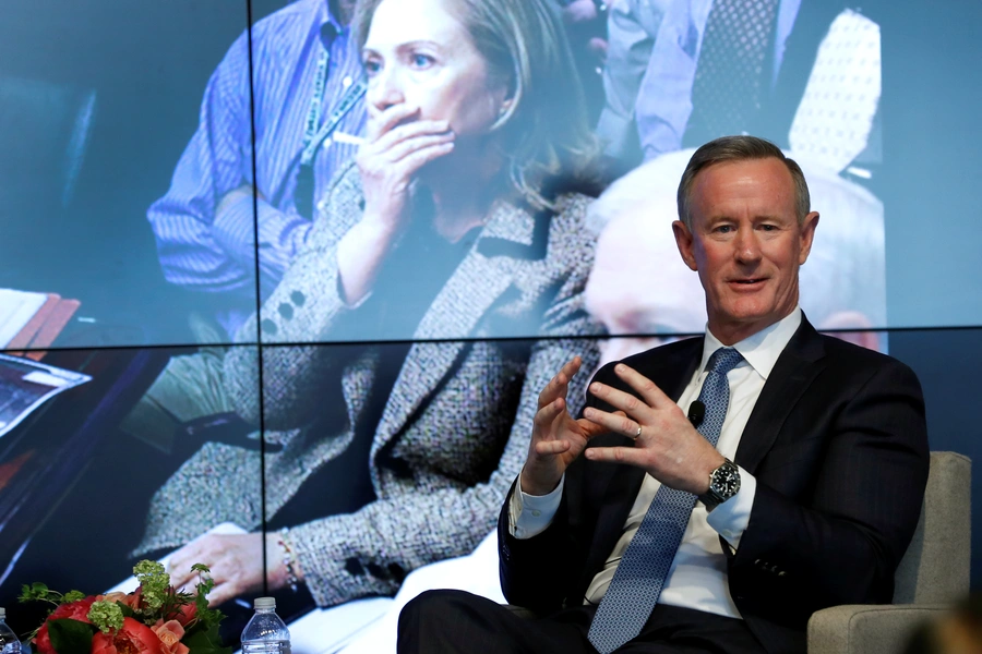 Admiral William McRaven (Rtd.) speaks during a Reuters Newsmakers event in New York in May 2019. 