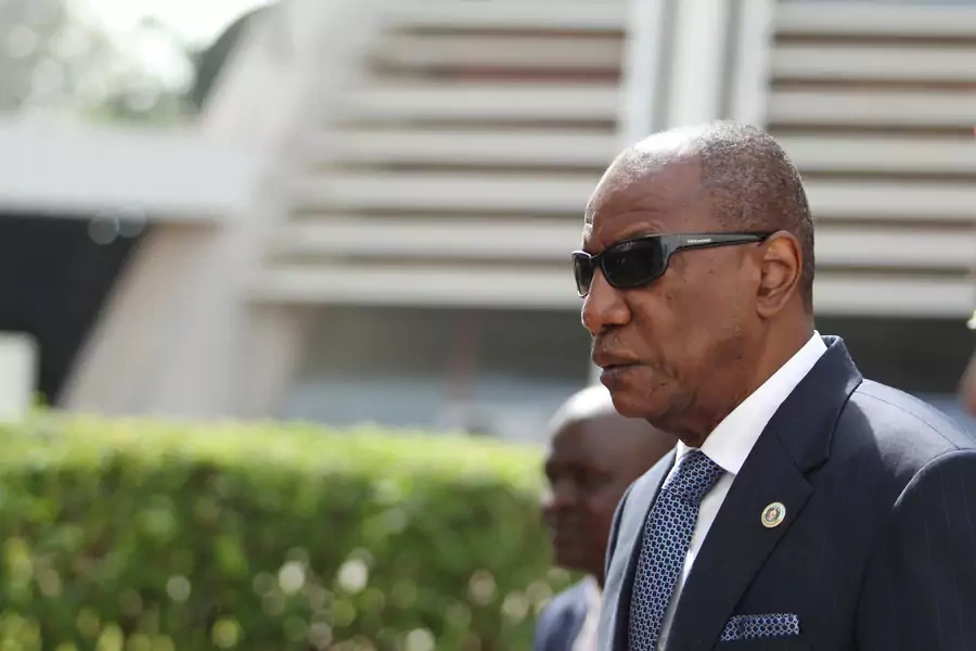 Guinea's President Alpha Conde attends the opening of the 54th Ordinary Session of the ECOWAS Authority of Heads of State and Government, in Abuja, Nigeria, on December 22, 2018.