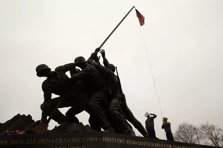 The Iwo Jima Memorial during a ceremony in 2012. Kevin Lamarque/REUTERS