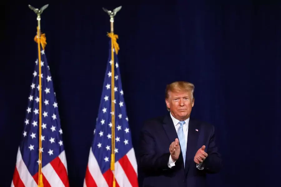U.S. President Donald J. Trump makes a speech in Miami, Florida, on January 3, 2020.