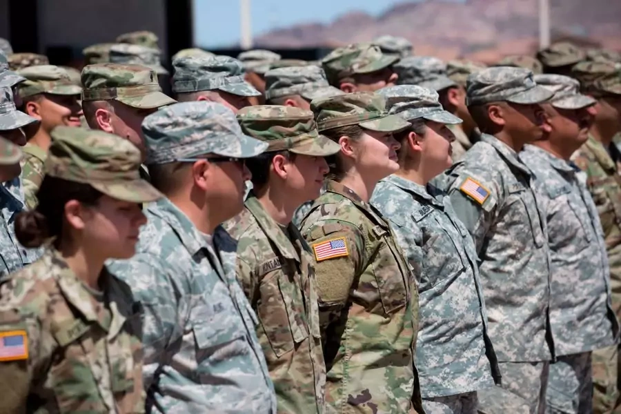 Members of the Arizona National Guard.