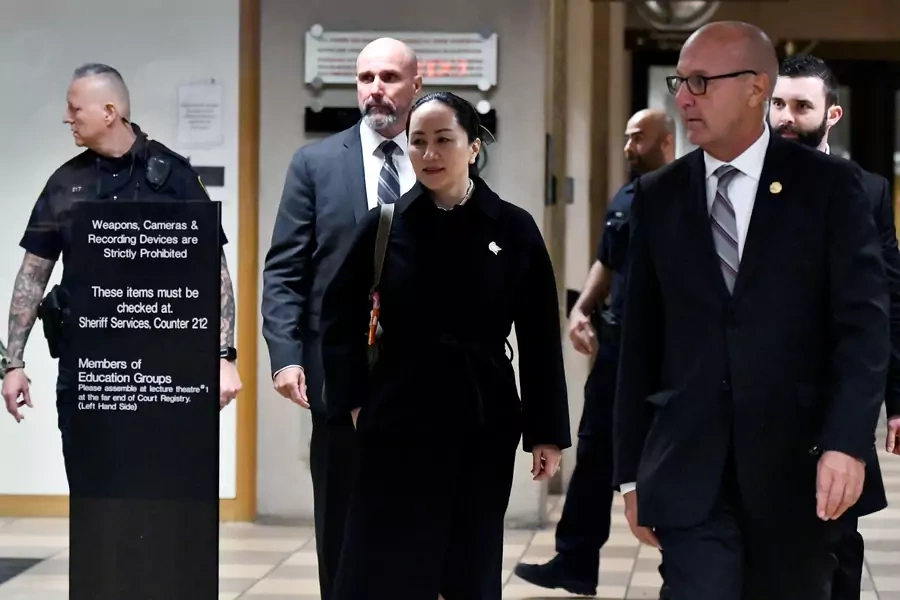 Huawei Chief Financial Officer Meng Wanzhou leaves B.C. Supreme Court following her extradition hearing at B.C. Supreme Court in Vancouver, British Columbia, Canada January 23, 2020.