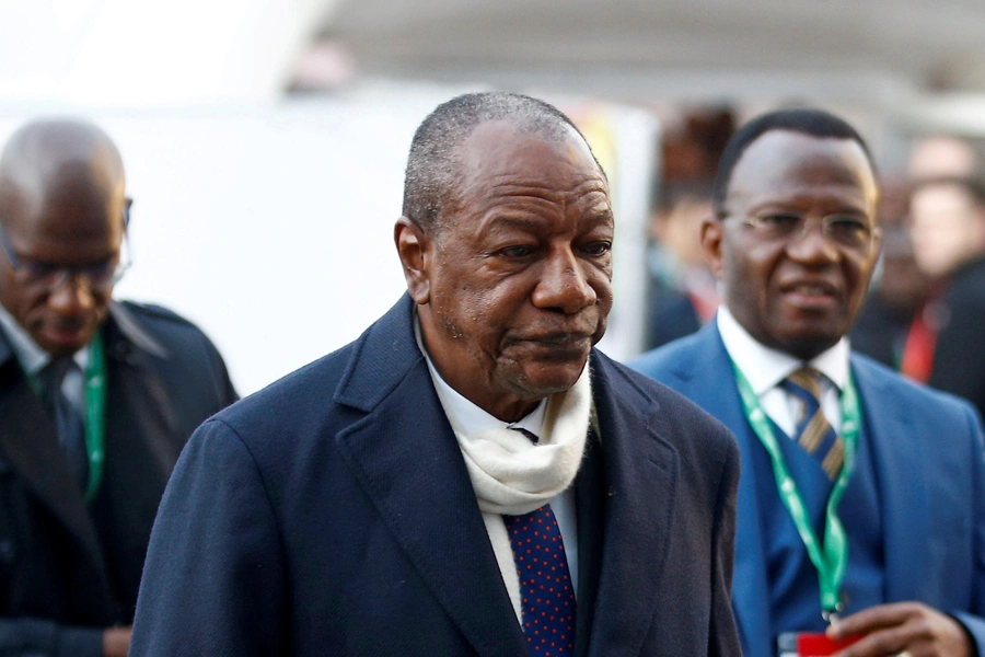  Guinea's President Alpha Conde arrives at the UK-Africa Investment Summit in London, Britain January 20, 2020.