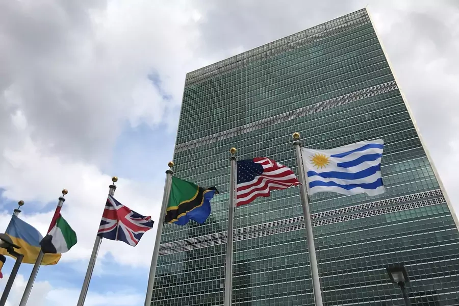 The United Nations building is pictured in New York.