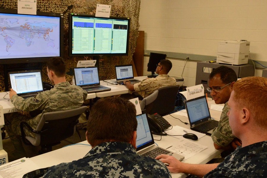 Cyber defense operations at the U.S. Army Communications-Electronics Command.