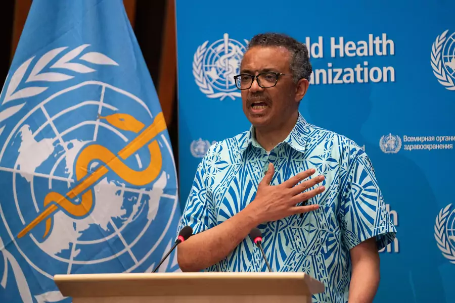 Tedros Adhanom Ghebreyesus, Director General of the World Health Organization (WHO) attends the virtual 73rd World Health Assembly (WHA).