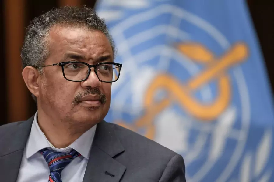 World Health Organization (WHO) Director-General Tedros Adhanom Ghebreyesus attends a news conference at the WHO headquarters in Geneva, Switzerland, on July 3, 2020 
