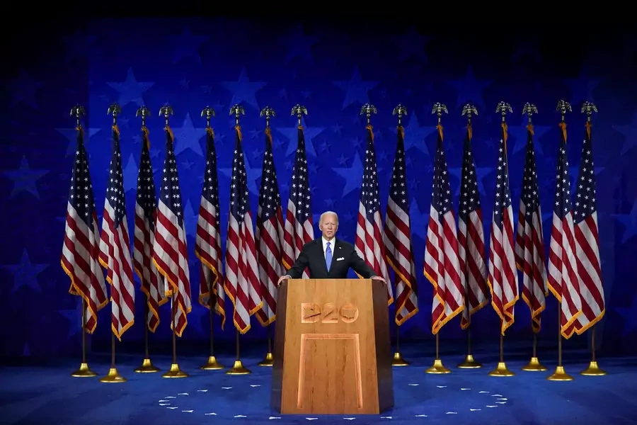 Former U.S. Vice President Joe Biden accepts the 2020 Democratic presidential nomination.