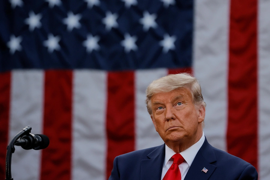 President Donald Trump delivers an update on coronavirus vaccine progress at the White House on November 13, 2020. 