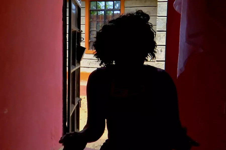 A suspected victim of human trafficking to India who returned to Kenya with the help of the International Organization for Migration (IOM), is seen in Nairobi, Kenya.