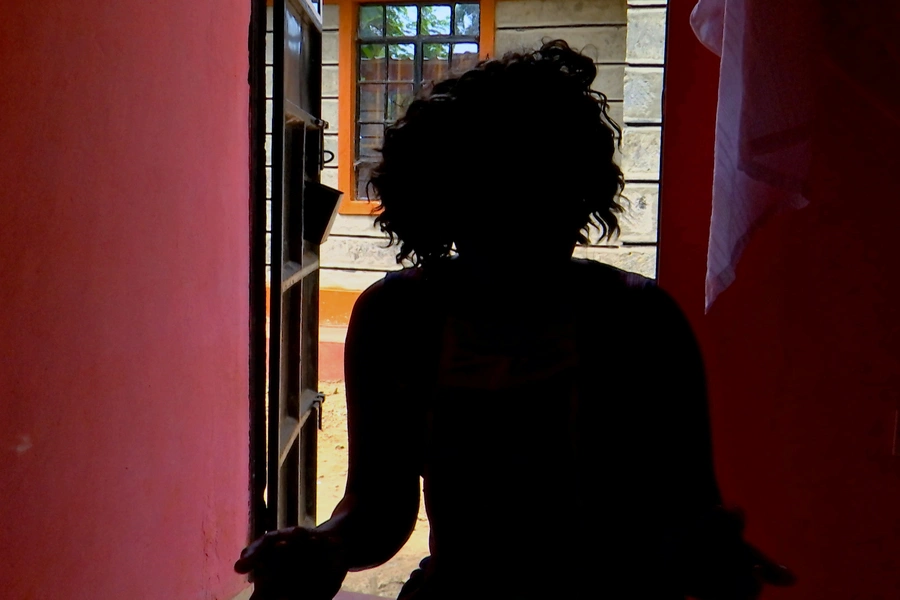 A suspected victim of human trafficking to India who returned to Kenya with the help of the International Organization for Migration (IOM), is seen in Nairobi, Kenya.