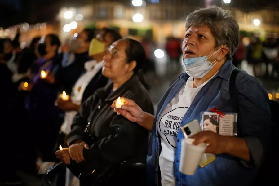 Women participate in protest against femicide and the Mexican government's response in Mexico City. The Generation Equality Forum would meet in Mexico City just one day later. 