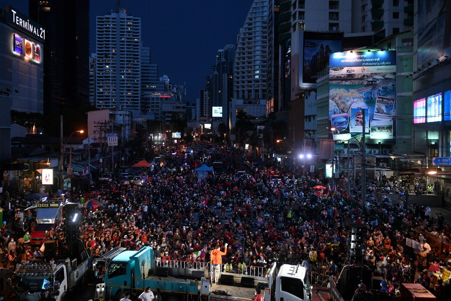 People protest over Thai government's handling of the COVID-19 pandemic and to demand Prime Minister Prayuth Chan-ocha's resignation, in Bangkok, Thailand, on September 2, 2021.