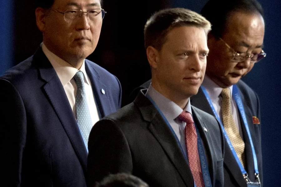 Former Deputy National Security Advisor Matthew Pottinger at the opening of the Belt and Road Forum in 2017.