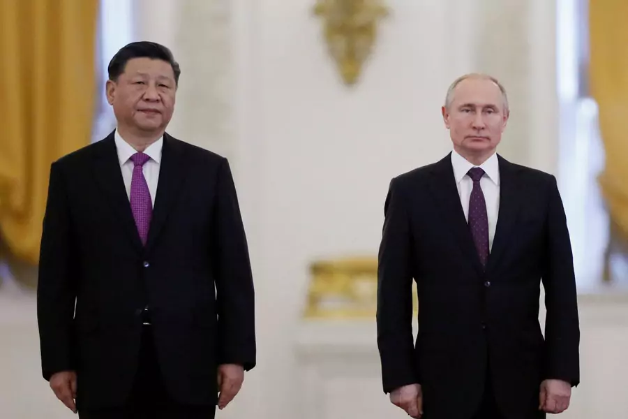 Russian President Vladimir Putin meets with his Chinese counterpart Xi Jinping at the Kremlin in Moscow, Russia, June 5, 2019.
