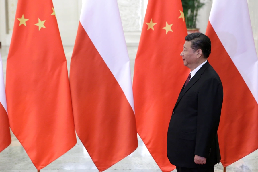 China's President Xi Jinping waits to meet Poland's Prime Minister Beata Szydlo (not pictured) ahead of the upcoming Belt and Road Forum at the Great Hall of the People, in Beijing, China, on May 12, 2017.