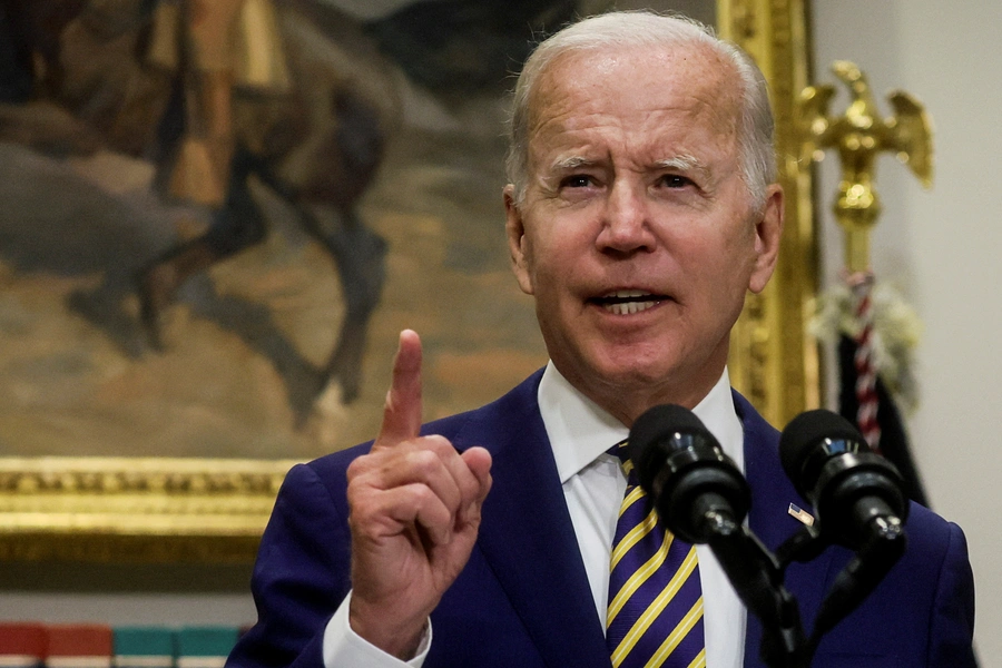 U.S. President Joe Biden delivers remarks on his administration's student debt relief plan at the White House 