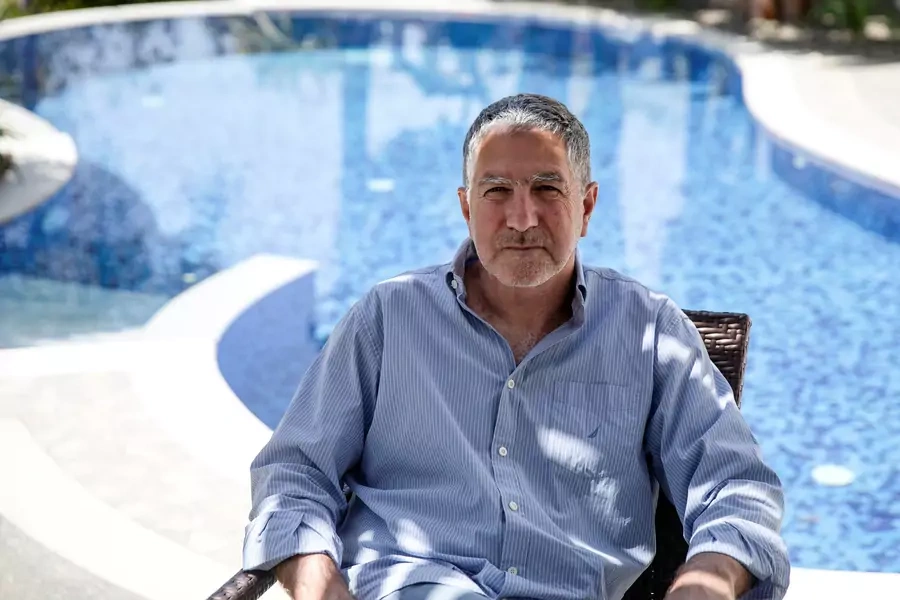 Passitora founder and spyware executive Tal Dilian sits at his home in Cyprus in April 2020.
