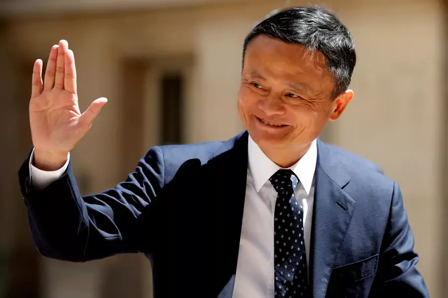 Alibaba CEO Jack Ma arrives at the Tech for Good Summit in Paris, France in May 2019.