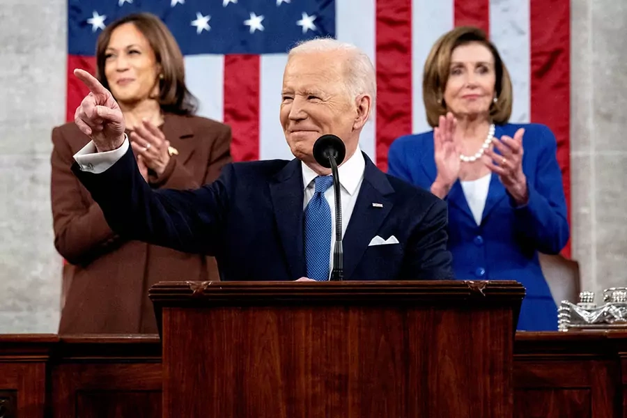 President Joe Biden delivers his first State of the Union address on March 1, 2022. 