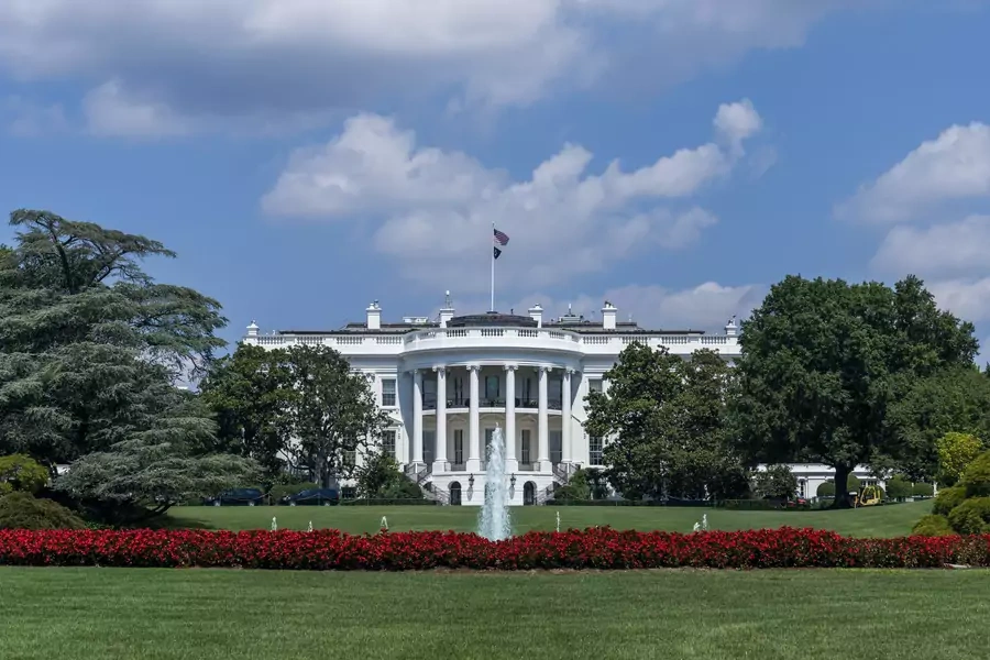 The White House from the South Lawn. August 29, 2022. 