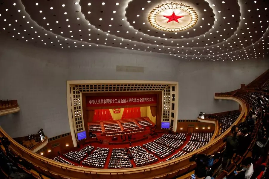 The Fourth Plenary Session of the 13th National People's Congress of the Chinese Communist Party opens in Beijing on March 5, 2021.