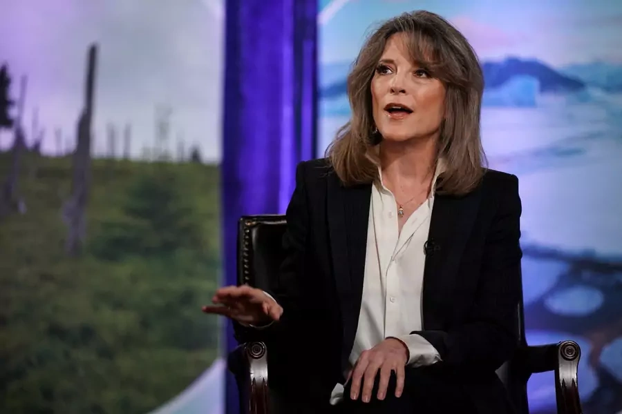 Marianne Williamson participates in the "Climate Forum 2020," at Georgetown University on September 19, 2019.