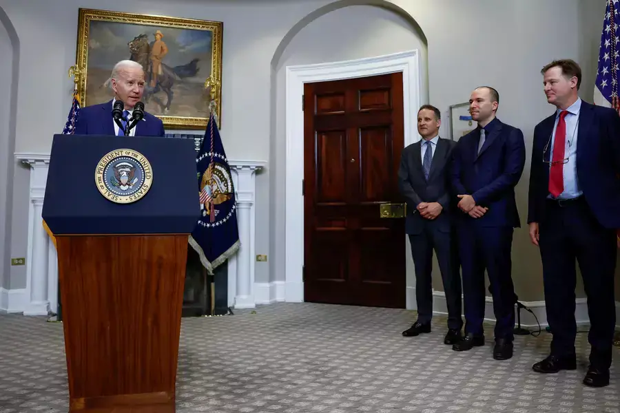 U.S. President Joe Biden delivers remarks on artificial intelligence at the White House on July 21, 2023.