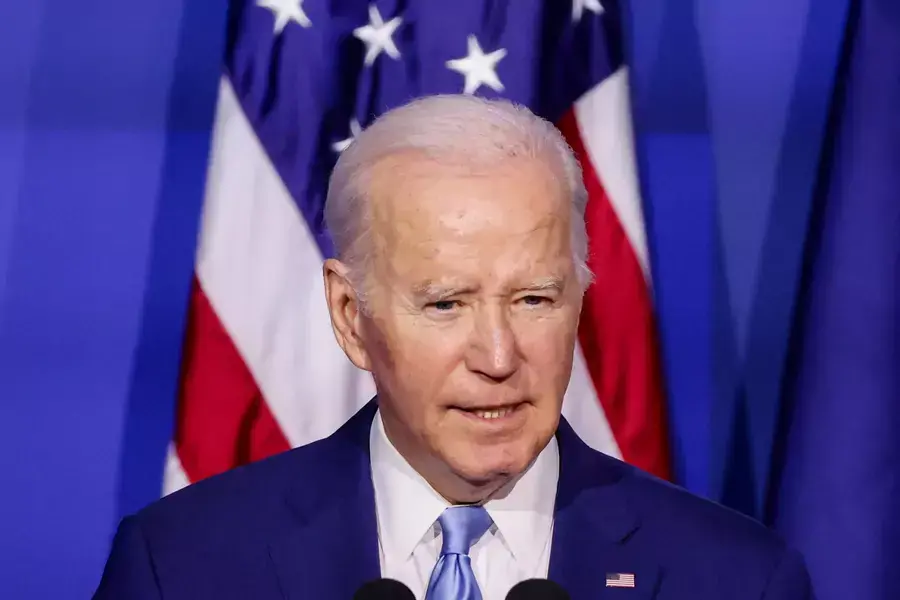 U.S. President Joe Biden delivers remarks during the Indo-Pacific Economic Framework (IPEF) Leaders event at the Asia-Pacific Economic Cooperation (APEC) CEO Summit in San Francisco, California.